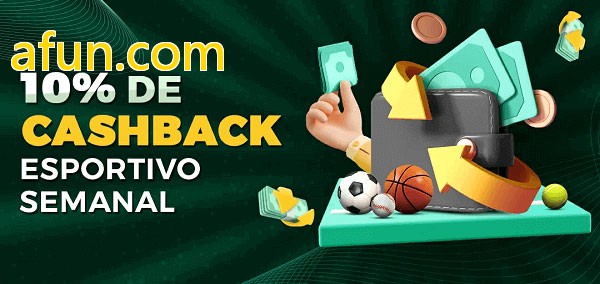 10% de bônus de cashback na afun.com