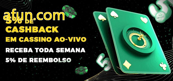 Promoções do cassino ao Vivo afun.com